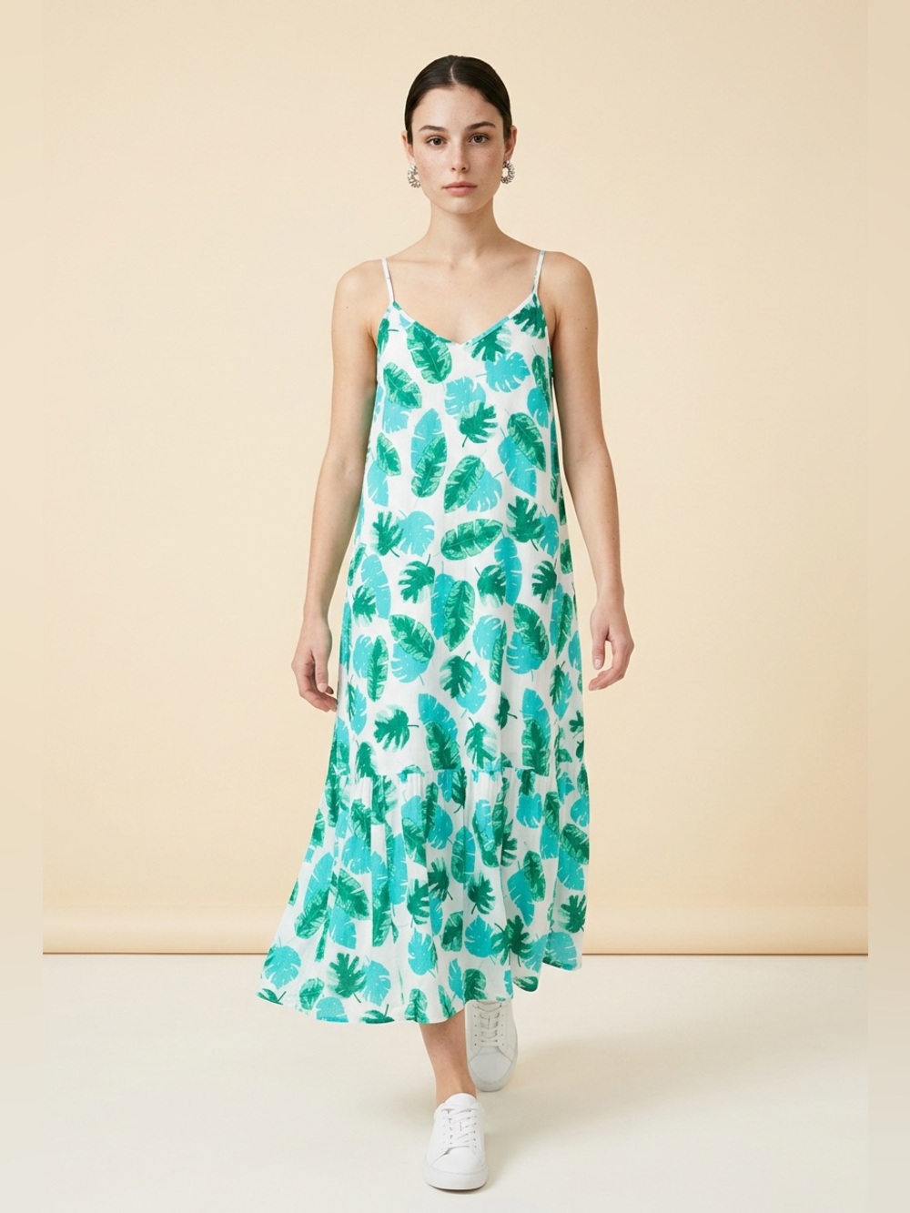 J.Crew Sleeveless V-neck midi dress